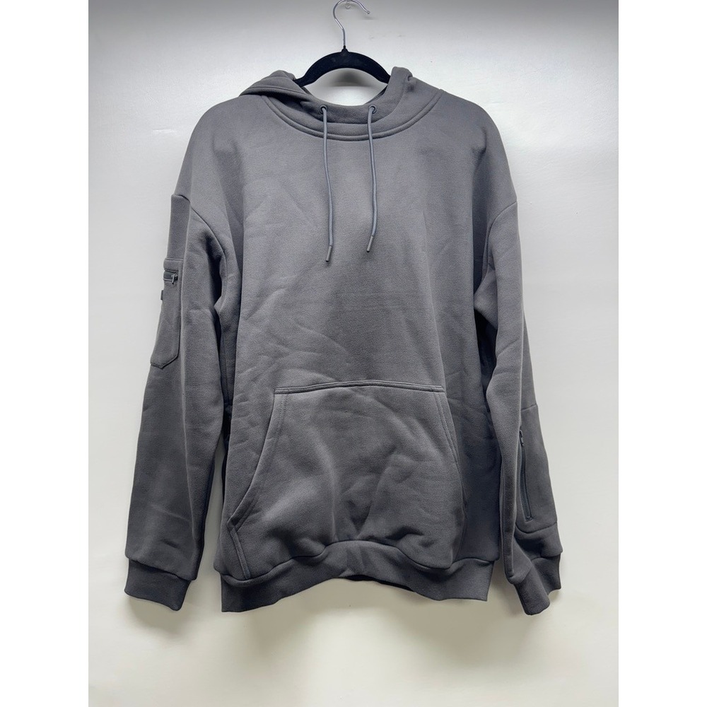 Comfrt‎ Hoodie Mens M Gray Everyday Oversized Utility Pocket Fleece